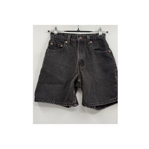 Levi's Black High-Rise Denim Shorts